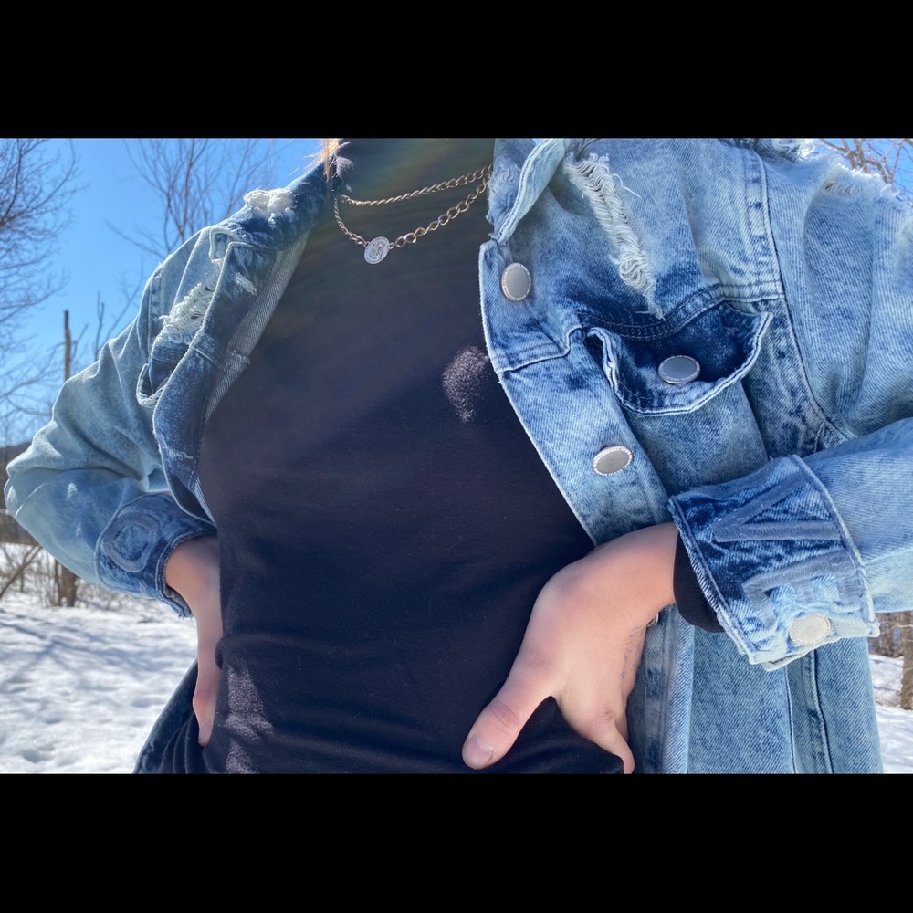 Distressed Jean Jacket - Picture 3 of 3